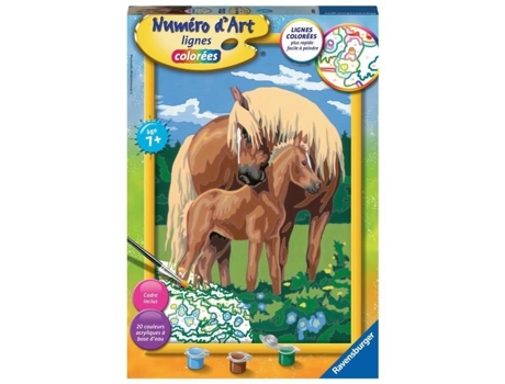 Arte numérica - grande - Cavalos orgulhosos - Ravensburger