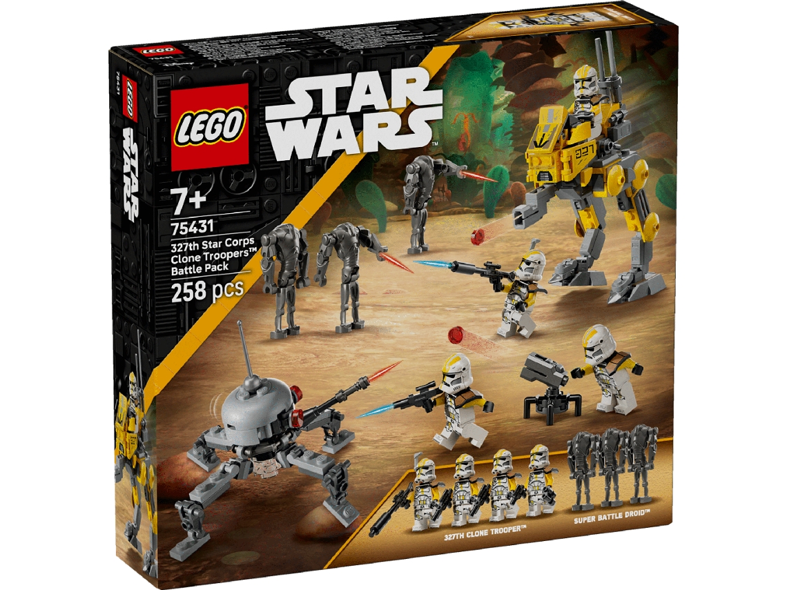 LEGO Star Wars: Pack de Combate Soldados Clon del 327.º Cuerpo Estelar 75431 (258 piezas)