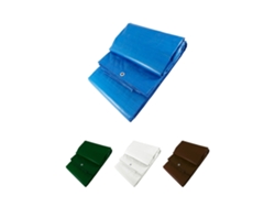 Toldo Reforzado Impermeable | Lona Multiusos | Con Ojales | Resistente | Interior Y Exterior Azul 5x8m.