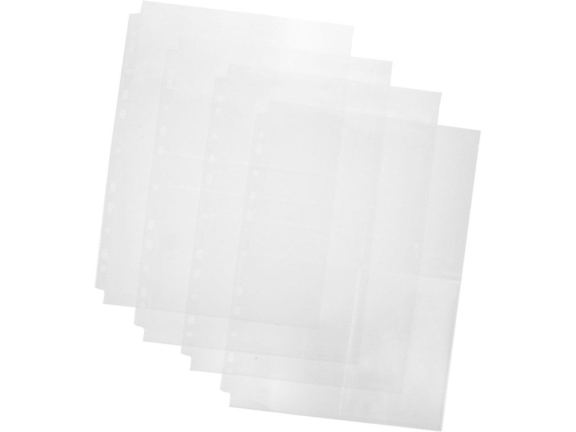 Paquete De Recambios De 60 Piezas Para Álbumes De Fotos: Páginas Y Bolsillos Transparentes.