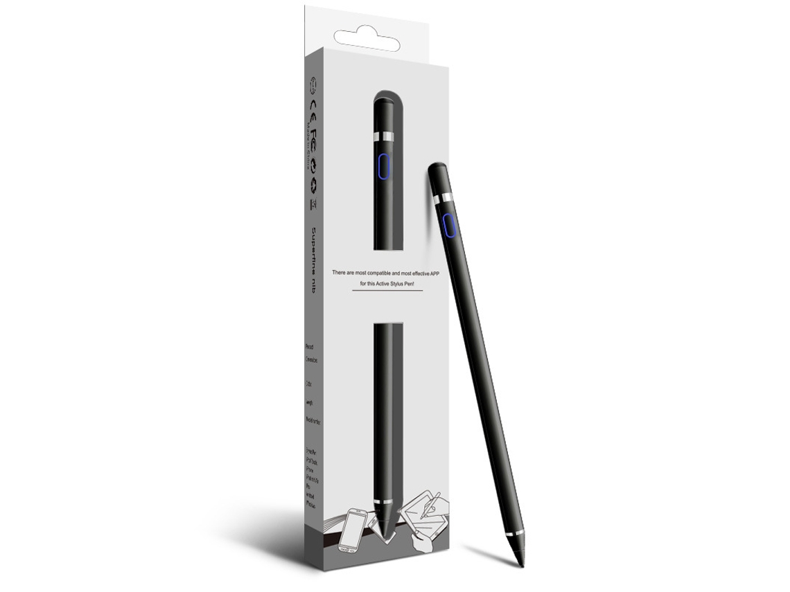 Lápiz universal Panoona para pantallas táctiles iOS y Android: iPad/iPad Pro/Air/Mini/iPhone/Samsung Negro