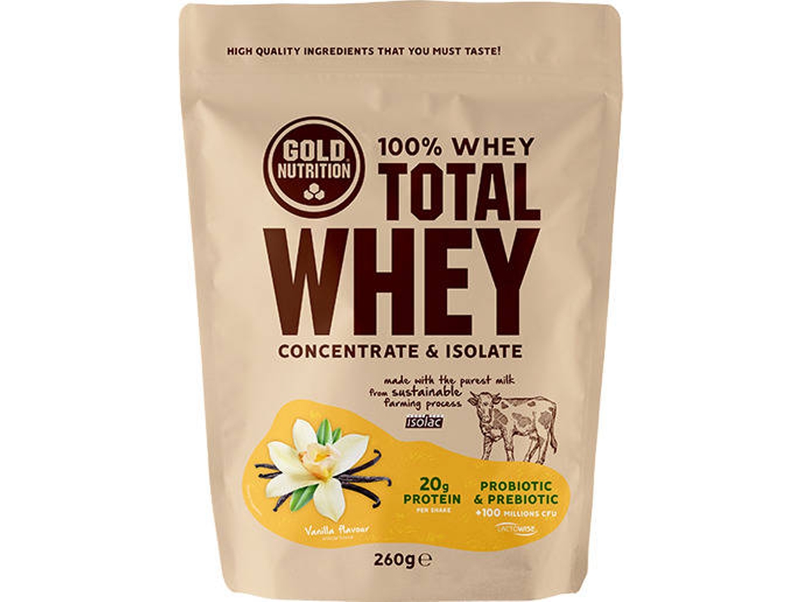 Proteína Whey GOLDNUTRITION Vanilla (Polvo Soluble - 260 gr)