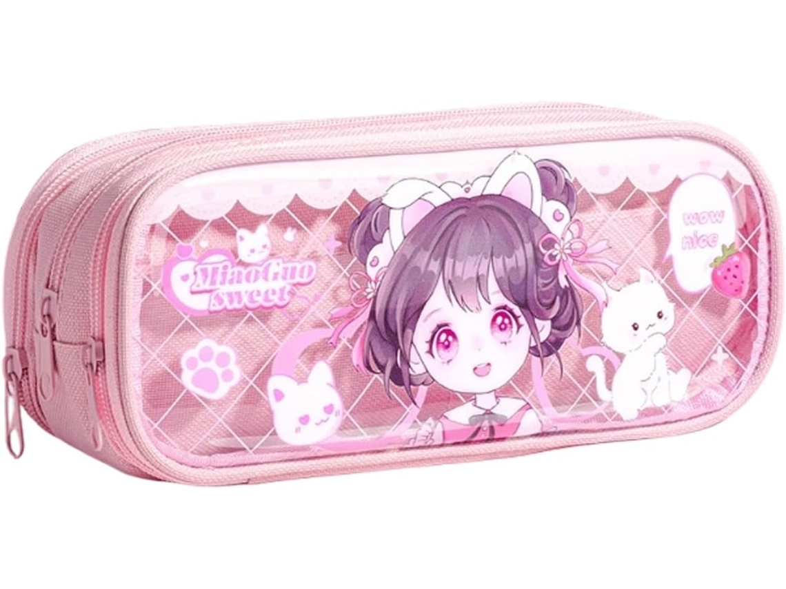 Estuche Multifuncional De Gran Capacidad Para Estudiantes - Bolsa De Almacenamiento Con Cremallera