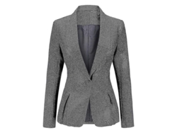 2026-chaqueta De Traje Clásica Para Mujer Con Cintura Slim Y Volante En El Bajo Con Un Botón
