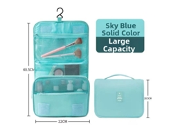 Neceser De Viaje Plegable Y Portátil Con Gancho Digitallab (azul Brillante)