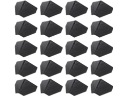 100 Protectores De Esquina De Plástico Negro Para Embalaje De Cartón, Extraíbles Y Anticolisión.
