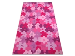 Alfombra Infantil Puzle Violeta (100 x 200 cm)