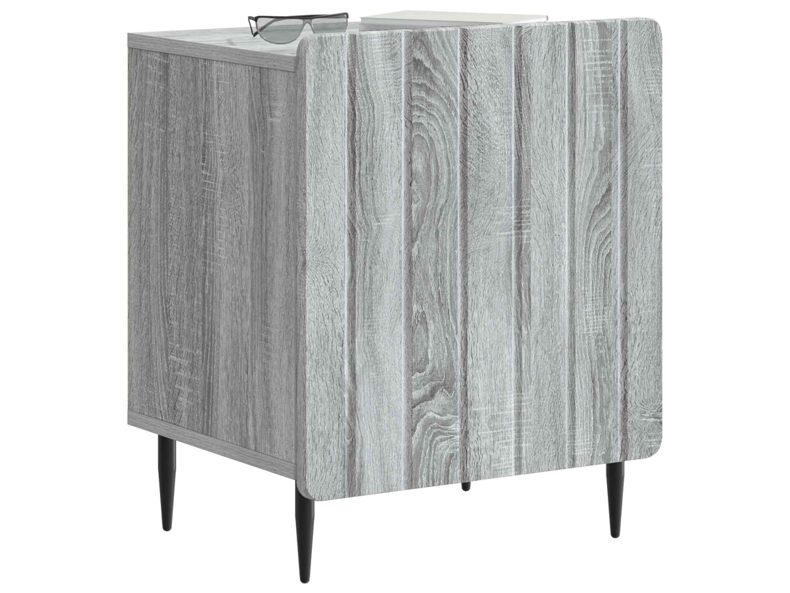 Maison Exclusive - Armario De Noche 2 Pcs Gris Sonoma 43 X 34,5 X 52 Cm