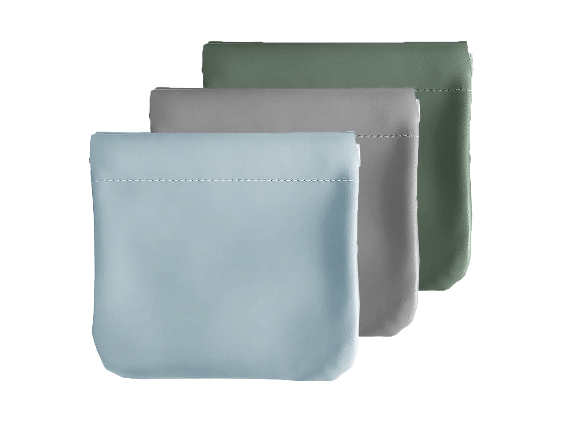 Bolsa de maquillaje compacta, impermeable y portátil, sin cremallera. KOFIHETY