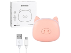 2026-calentador De Manos Recargable 1000mah Usb Con Espejo Maquillaje Y Luz Led Regalo De Invierno Animal Cartoon Macaron