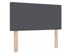 Cabecero Gris Oscuro MAISON EXCLUSIVE en Piel Sintética (80 cm)