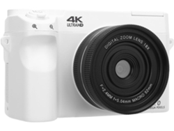 Cámara Digital 4k Para Fotografía, Cámara De Vlogs Wifi Uhd De 75 Mp Con Pantalla Lcd De 3", Zoom Digital De 18x (blanca)