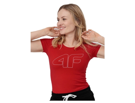 Camiseta de Mujer 4F Tsd (XS)