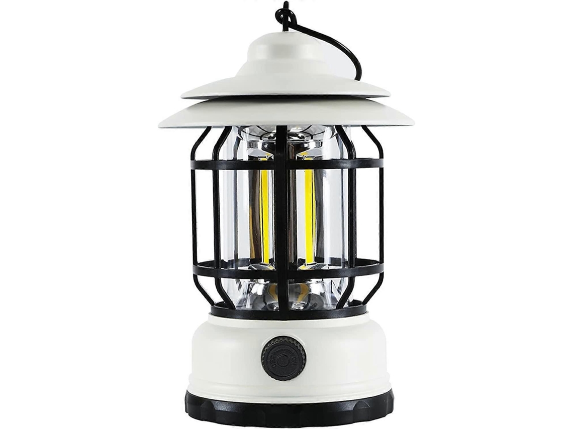 Rebe-luz Led De Camping Retro, Recargable Usb, Regulable, Impermeable Ipx4, 1200mah, Batería De Litio, Portátil Para Pesca/jardín/apagon