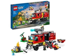 LEGO City: Camião de Controlo de Incêndios – set de construção que inclui camião dos bombeiros com drones terrestres e aéreos (502 peças)