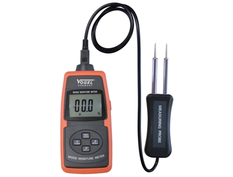 VOGEL-641008-Medidor De Umidade Eletrônico Digital, Faixa De Medição Em Madeira 2%-70%, Leitura 0,5%