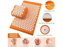 2026rebe-set Almohada Y Colchón De Acupuntura Acupresión Para Masaje Corporal Completo Almohada De Masaje