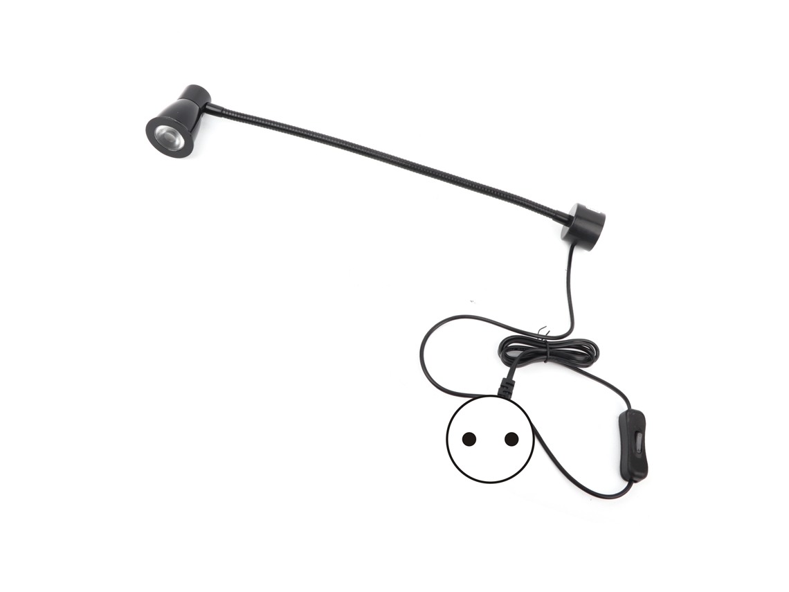 2026-luz De Trabajo Led Magnética Para Máquina De Coser Con Cuello De Cisne Flexible 7w 110-220v Plug Eu