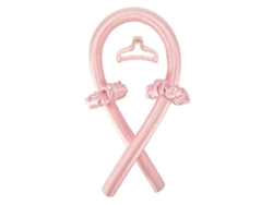 Diadema Zengo sin calor, cinta de seda sin calor, rizador de pelo con pinza, ondas naturales y suaves Rosewell (rosa)