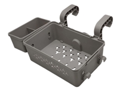 Cesta de almacenamiento al lado, cesta de piscina encima slowmoose