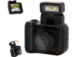 Llavero de cámara Llavero de cámara con flash Mini llavero de cámara Mini cámara deportiva Mini llavero de cámara HD Negro BISBISOUS