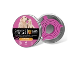 Colar Relaxante Para Cachorro Rosa | Proteção De 30 Dias, 63,5 Cm, Baixa Alergia, Uso De Ingredientes Naturais