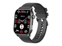 Reloj inteligente Kr86 con llamadas Bluetooth, asistente de voz con IA, descanso nocturno, monitoreo del sueño, color negro. Bestvite
