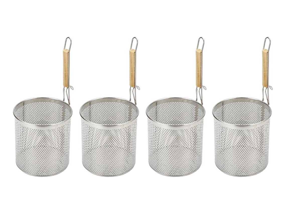 Paquete de 4 filtros de malla fina fabricados con acero Slowmoose