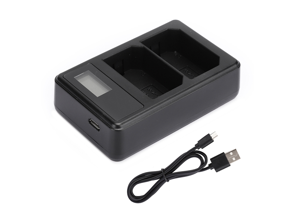 Cargador De Baterías Dual Con Indicador Lcd Para Cámara Sony Alpha 9 A9r A9s A7riii A7r3 Seivi Np Fz100