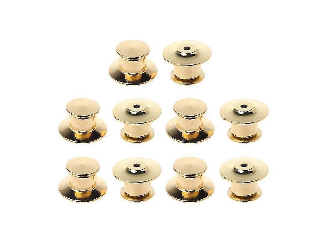 2026-10 Piezas Prácticas Remaches De Metal Para Broches Respaldo Seguro De Acero Inoxidable Para Ropa Gorros Llaveros