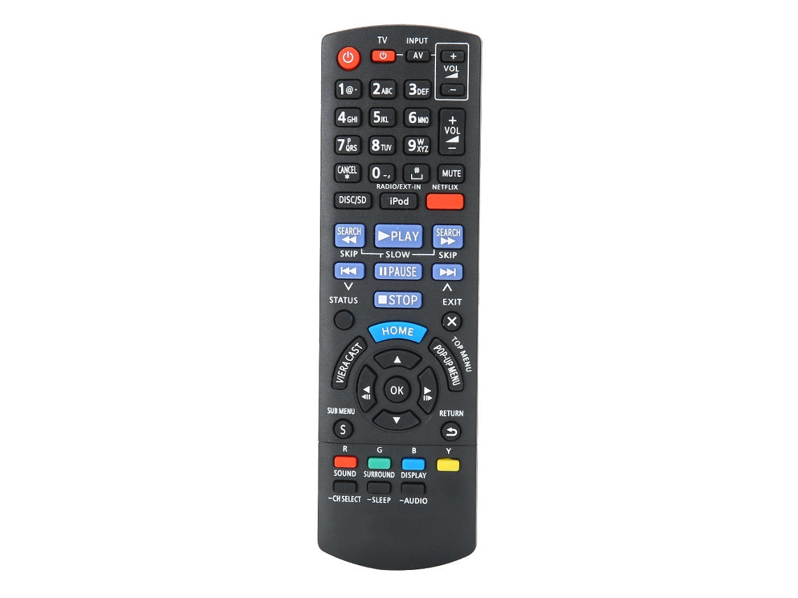 Controle Remoto Para Tv Lcd/vcr/dvd N2qayb000629 Preto Replace Original Controle Tv
