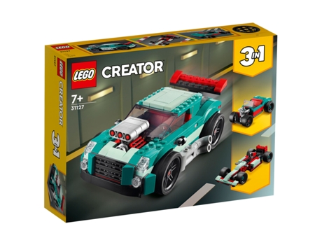 LEGO Creator 3-In-1 Carro De Corrida De Rua 31127 (Edad Mínima: 7 Años - 258 Piezas)