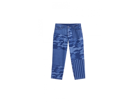 Pantalones Unisex KICKERS Boyfriend Mezclilla Azul (M)