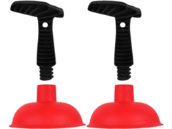 Juego de 2 desatascadores de goma para cocina y baño.