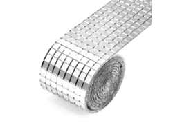 2026 Adhesivo de pared autoadhesivo de 1 m Papel pintado para baño Cristal Decoración del hogar DIY Plata