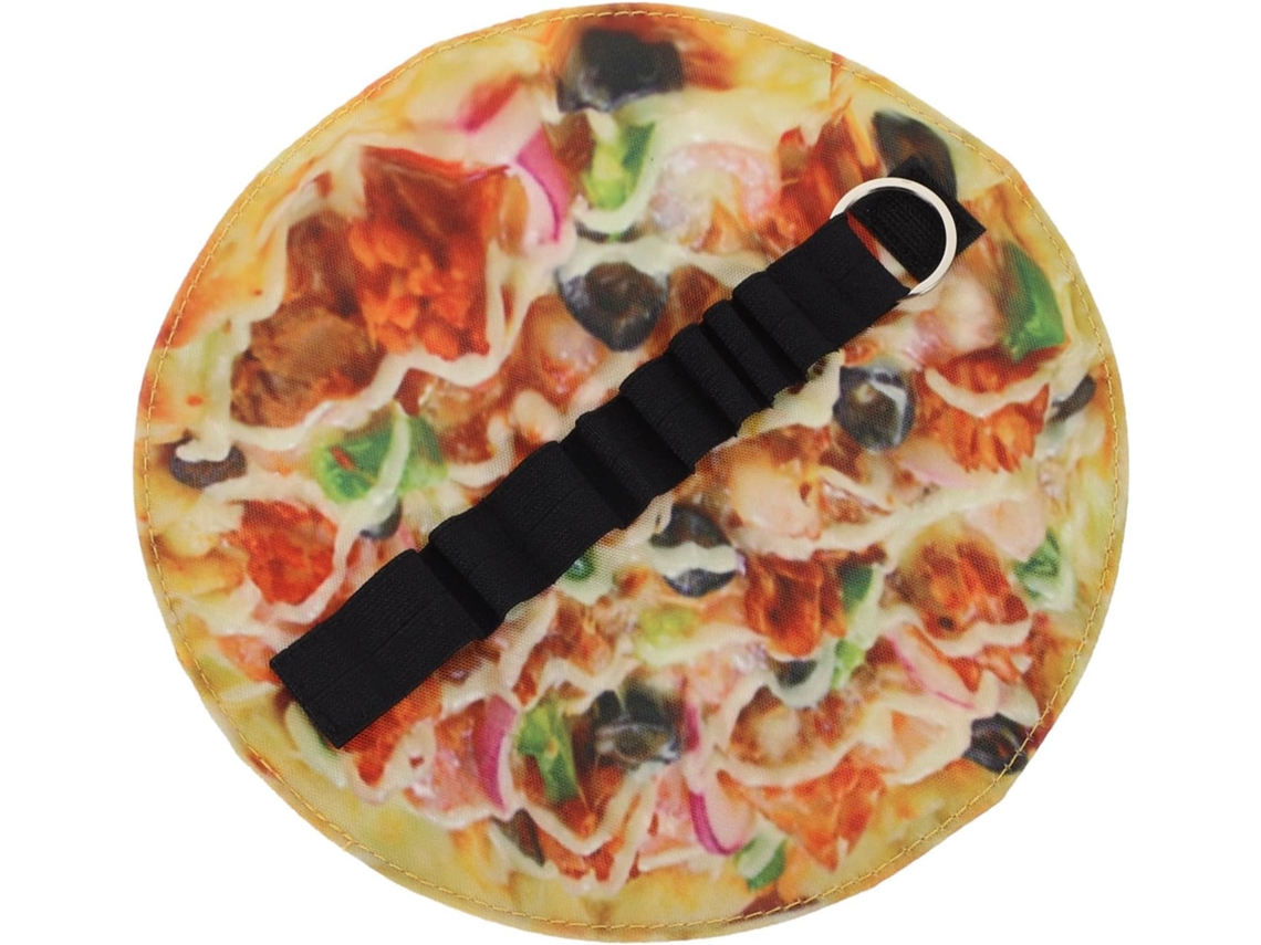 Estojo De Lápis De Lona Nuobesty Com Estampa De Pizza Para Material Escolar E