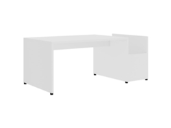 Mesa de centro VIDAXL Blanco Madera contrachapada (90x45x35 cm)