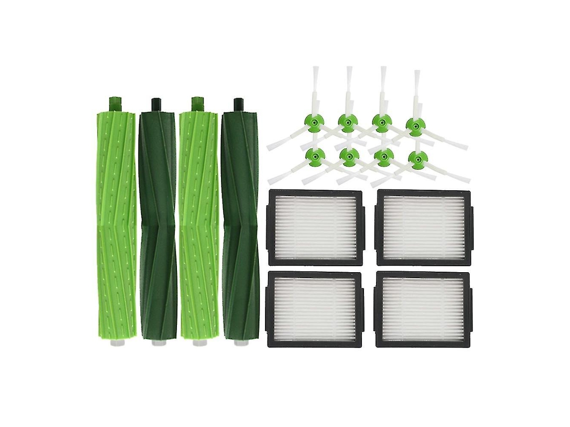 Cepillo lateral, filtro HEPA y cepillo principal. Compatible con Irobot Roomba i7, i7, i6, i8, E5 y E7.