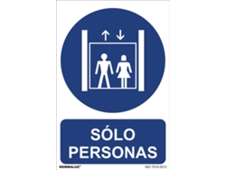 Señal de Uso Obligatorio NORMALUZ "Solo Personas" (Pvc 0,7Mm) 30X40Cm