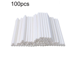 2026-farfi 100 Palillos Para Chupetas 10cm Material Papel Seguro Para Pasteles Dulces Y Manualidades