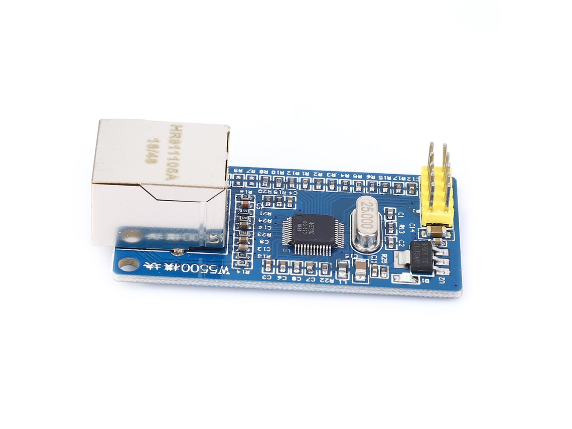Módulo De Red Ethernet Chip W5500 Con Interfaz Serial Periférica Soporte Protocolos Tcp/ip 3.3v 5v