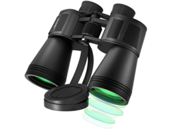 Binoculares 20x50 con visión nocturna HD, prisma Bak4 FMC, IP68, para observación de aves, viajes, deportes, caza, senderismo, color negro, Yizhood
