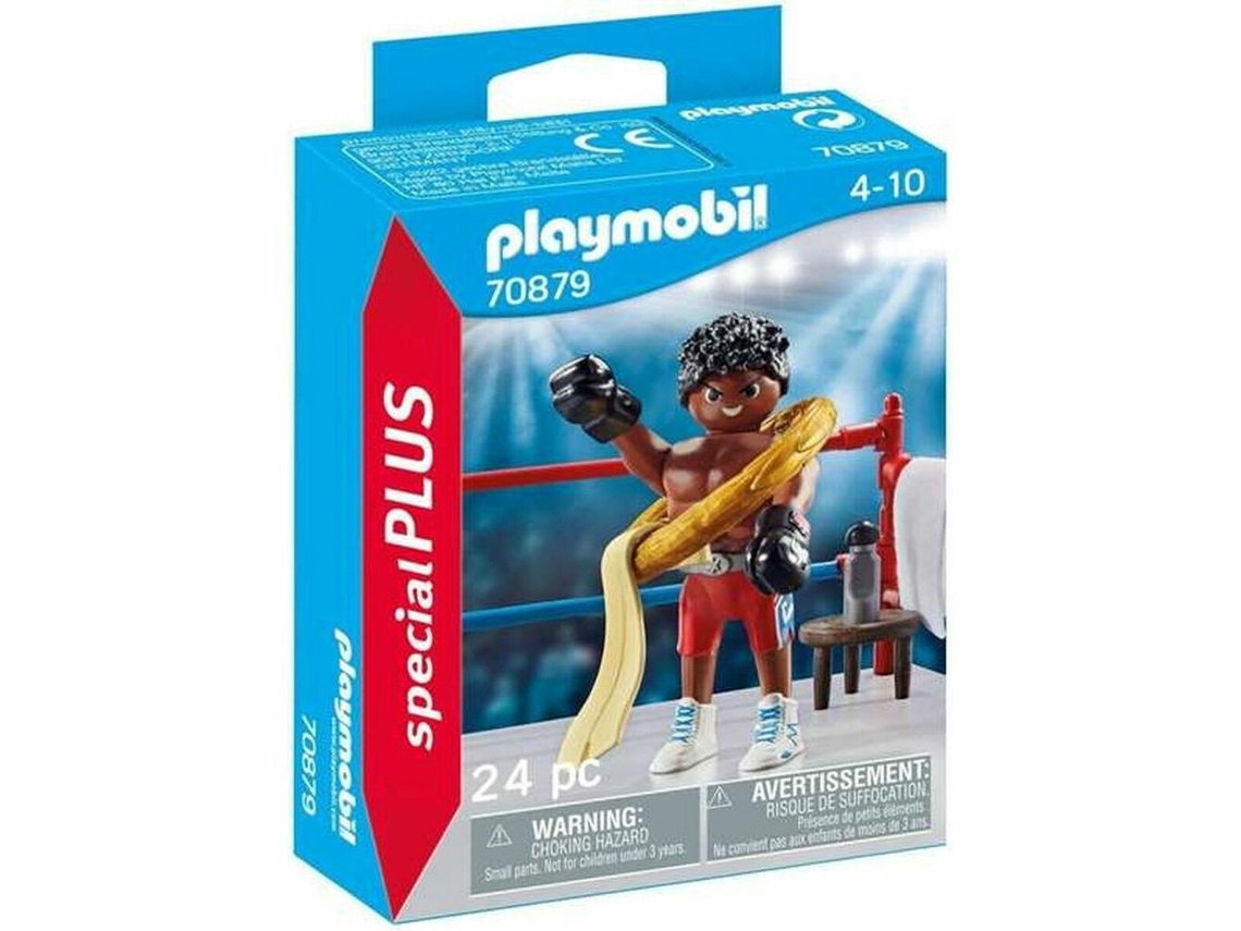 Figura PLAYMOBIL Articulada Special Plus 70879 Campeón de Boxeo (Edad Mínima Recomendada: 3 años - 24 Piezas)
