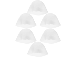 Bonny De Mèches En Silicona Blanco Réutilisable 6 Pièces, Protection Pour Teinture Capillaire,