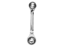 Llave Hexagonal Multifuncional Universal 8 En 1 Con Cabezal Flexible Giratorio De 360° De 8 A 19 Mm.