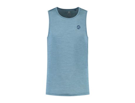 Camiseta sin Mangas de Hombre para Running ROGELLI Kenn Poliéster Azul (3XL)