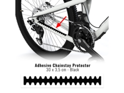 Protector de cadena adhesivo Rhino para cuadro de bicicleta, negro, 30 x 3,5 cm 4r Quattroerre.it