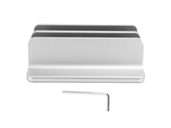 Soporte Base De Aluminio Para Portátiles Verticales De Almacenamiento Dual Con Ranura Doble Para Tarjetas Y Disipación De Calor