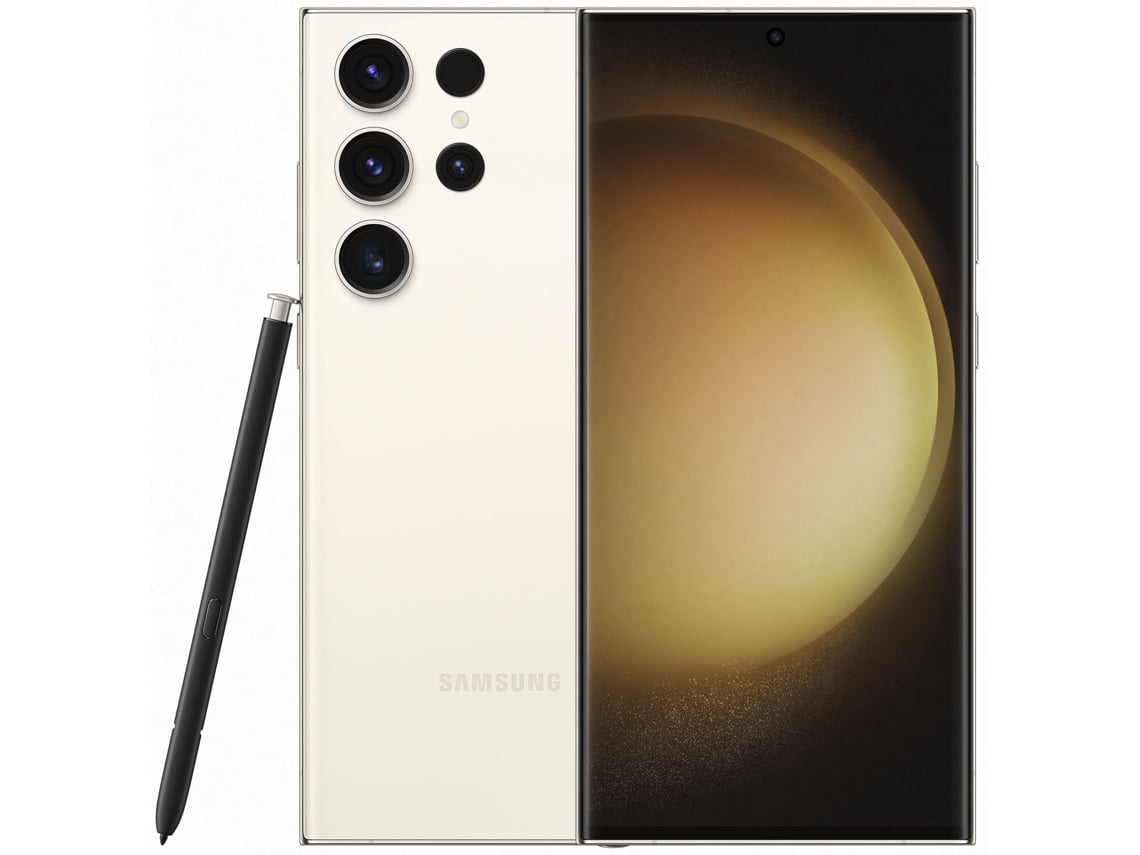 SAMSUNG Galaxy S23 Ultra 5G 512Gb S918B Ds Beige Grado C Smartphone Reacondicionado Señales de Uso
