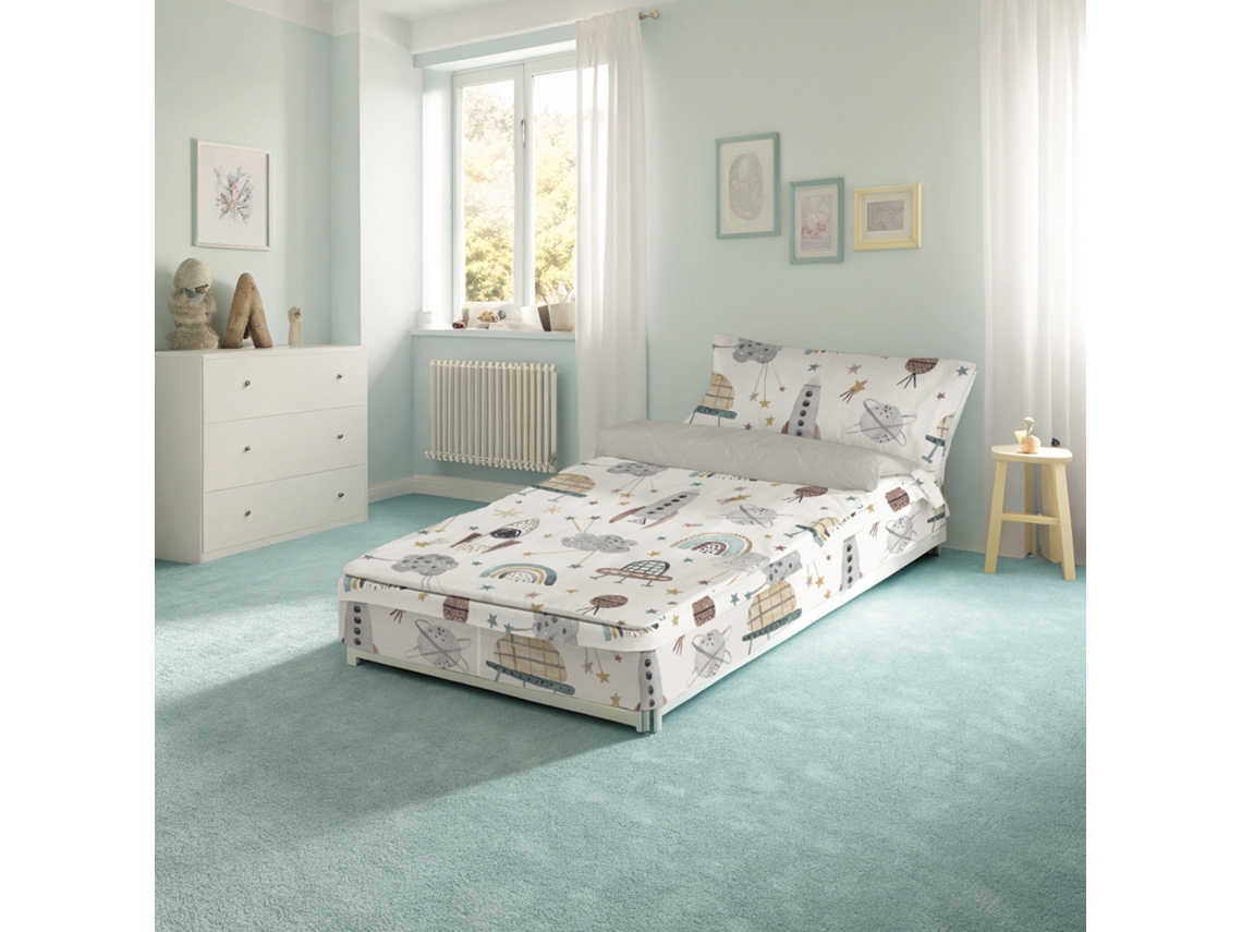 Saco Nórdico Estampado Rocket Cama 90